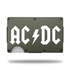 Custom Laser Engraved Wallet - ACDC LOGO - GREAT GIFT WALLET