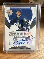 2019-2020 UPPER DECK ULTIMATE ROOKIE AUTO ILYA MIKHEYEV 068/299 RC