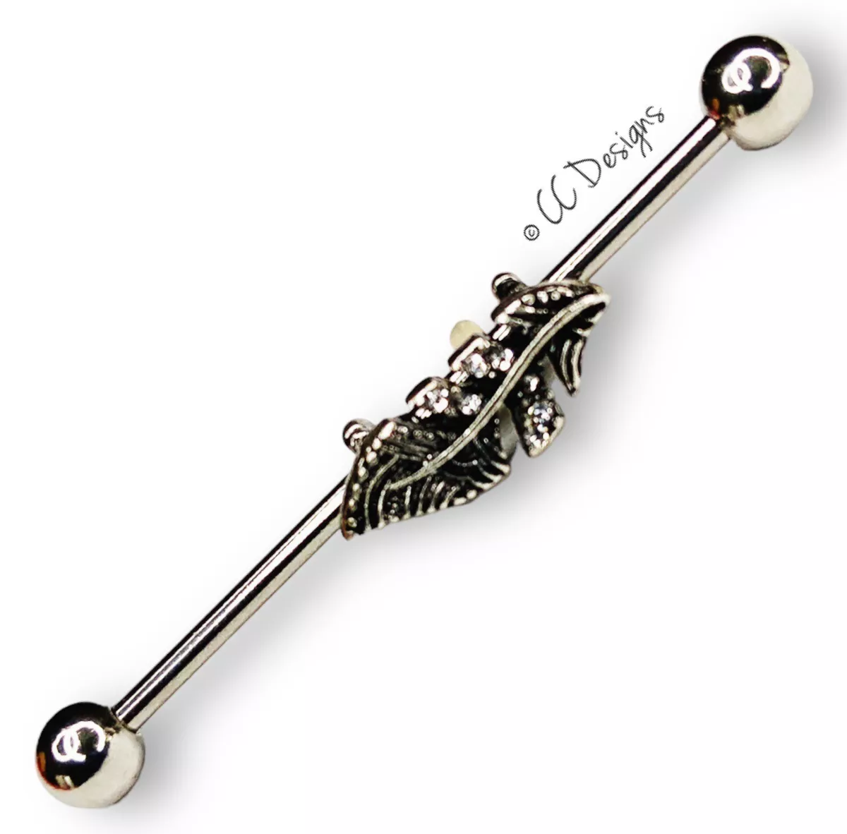 Sparkly industrial piercing clearance