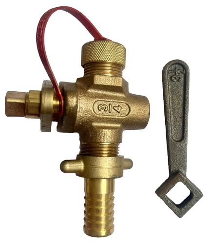 Pegler Yorkshire 20mm 3/4" BSP male drain gland cock brass / bronze. 130008
