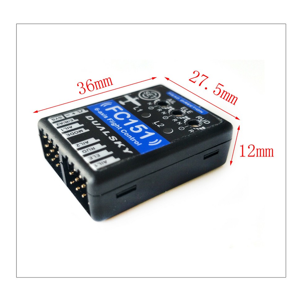 FC151 6-Axis Flight Control for RC Airplane 3-Axis Gyro + 3-Axis ...