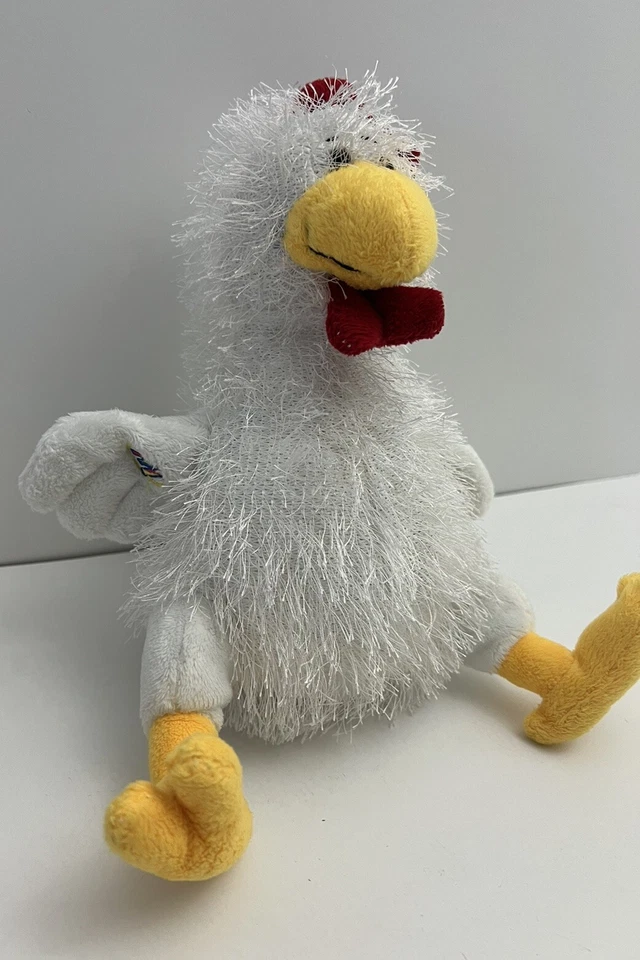 GANZ Chicken Webkinz Plush 8" Farm Adorable Shaggy Stuffed Animal Toy Gift - Image 4 of 4