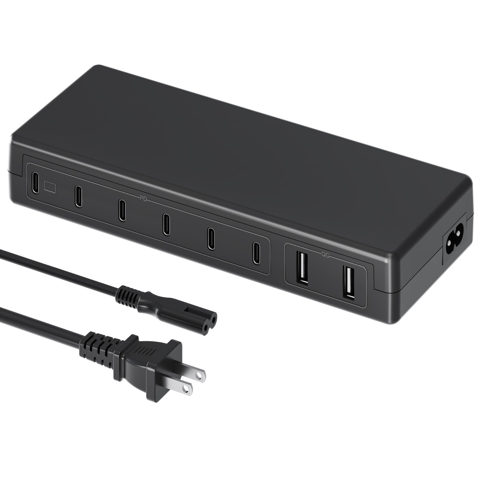 Charging Station for Multiple Devices, 200W 8 Ports Charger Station Fast 65W PD-image