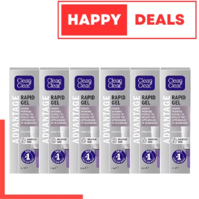 Clean & Clear Advantage Rapid Gel | Oil Free | Rapidly Reduce Blemish - 6x15ml