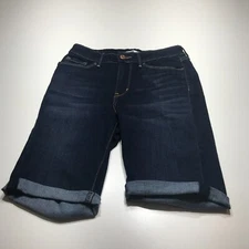Signature Gold by Levi Strauss Womens Cuffed Bermuda 9" Inseam Jean Shorts Sz 2