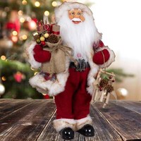 Deko Weihnachtsmann 45Cm Oscar Rot Stehend Santa Claus Dekofigur Weihnachtsdeko