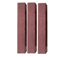3 Pcs, Purpleheart Pen Turning Blanks 3/4x 3/4x 5 Carving Wood- Free US Shipping