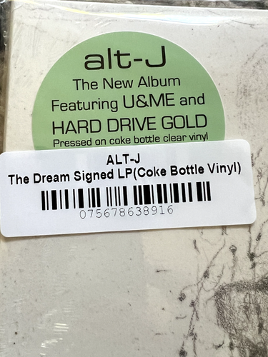 Alt-J - The Dream - Vinyl, LP, Ltd Ed- Coke Bottle Clear ***SIGNED & SEALED - Picture 4 of 5