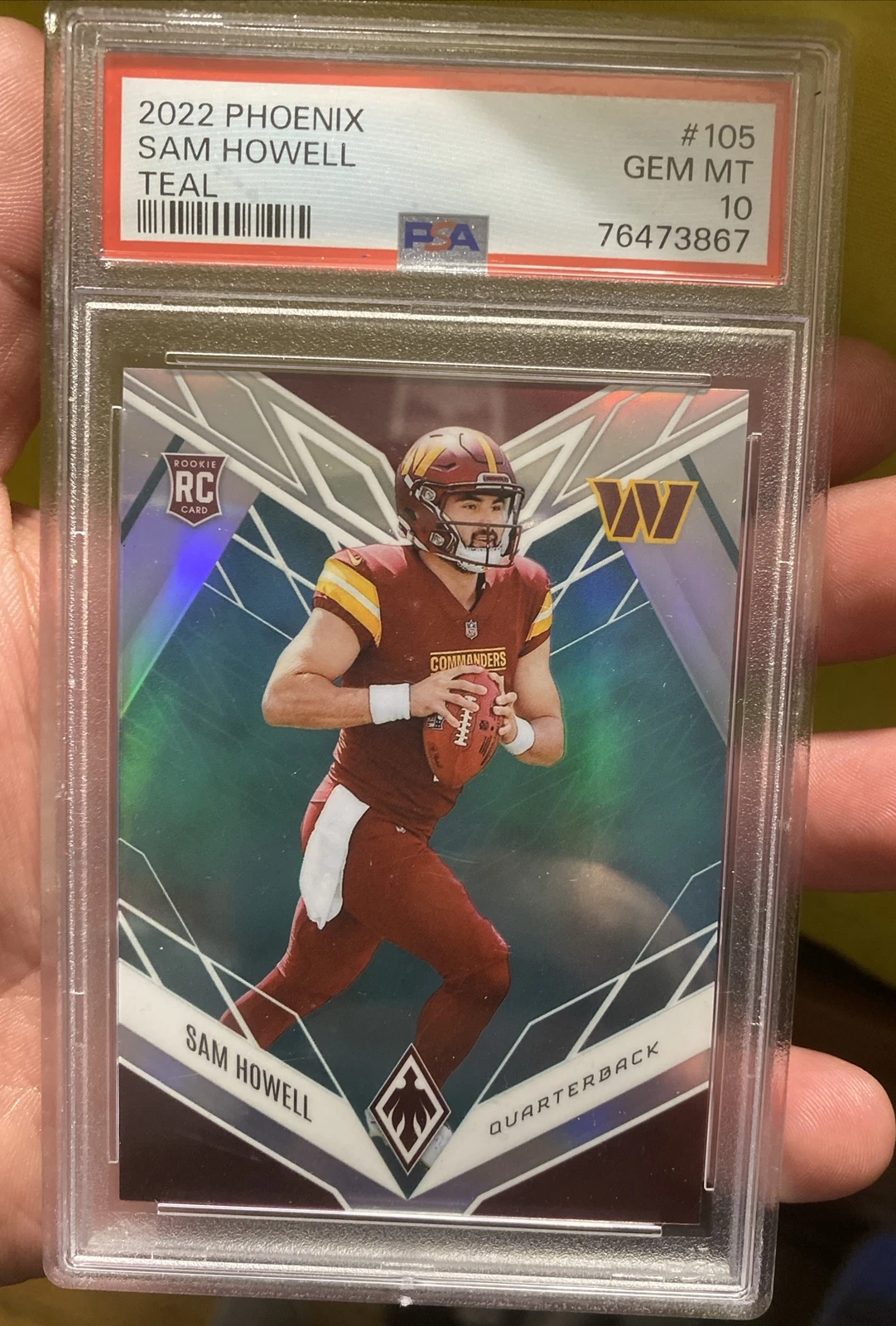 Sam Howell trading card