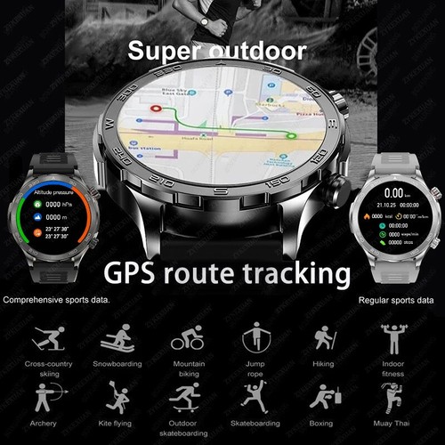 2024 New Bluetooth Call Smart Watch Men For Huawei AMOLED HD Large Screen Heart - Zdjęcie 3 z 42