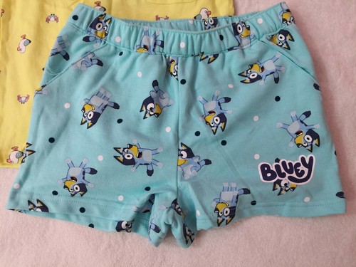 Nwt Size 7 Licensed Bluey Girls Beach Tee And Shorts Set - Picture 2 of 4