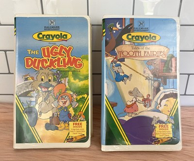 2 Vhs Lot Crayola Presents The Ugly Duckling Tales Of The Tooth Fairies Ebay