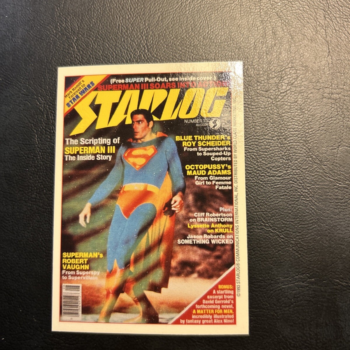 maiUNION MAGAZINE issue10,15 Jb8b Star Log Magazine 1993 Puzzle #39 SuperMan, Octopussy