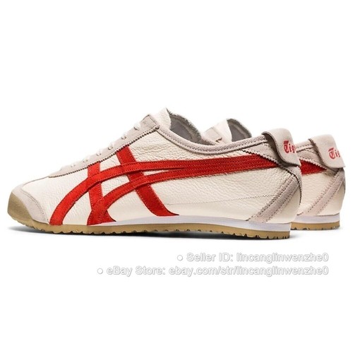 Elegantes Tenis MEXICO 66 Onitsuka Tiger Unisex Zapatos para Correr Abedul/Negro - Imagen 19 de 48