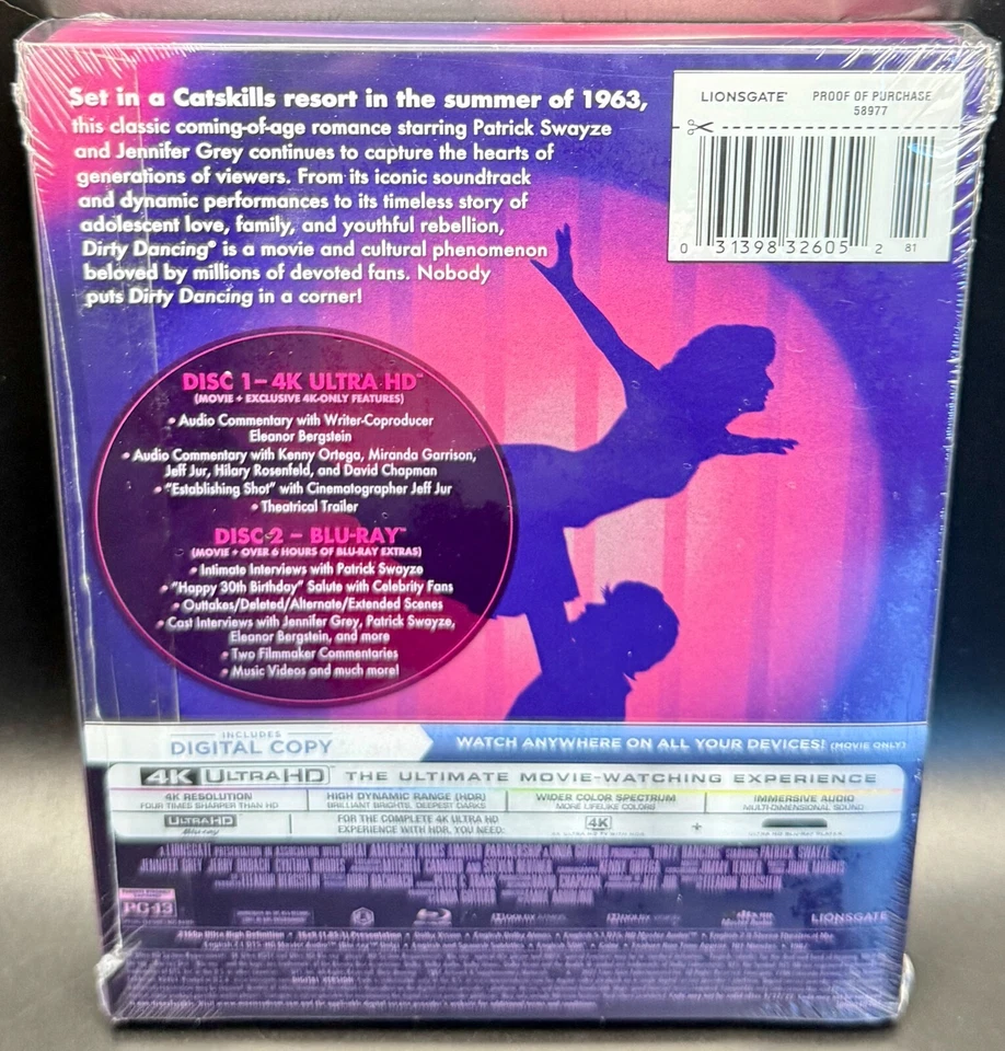 DIRTY DANCING (1987) BEST BUY 4K UHD BLURAY STEELBOOK SEALED READ DESCRIPTION! - Image 3 of 4