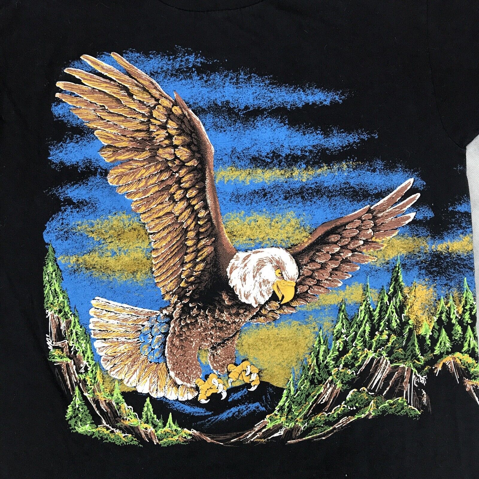 vintage 90s EAGLE SUNSET 2 SIDED T-Shirt LARGE wi… - image 3