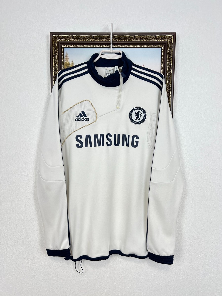 Vintage Adidas Chelsea Football Sweatshirt Train Jacket