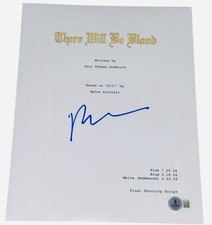 Paul Thomas Anderson Signed Autograph There Will Be Blood Script Screenplay BAS