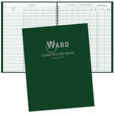 Ward Class Record Book 9 10 Week Periods Green Cover For 38 Students