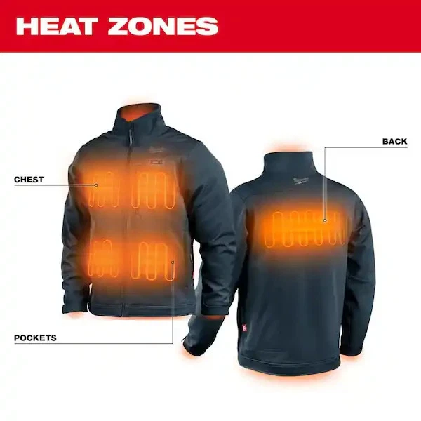 Milwaukee Tool Men's Heated Jacket, Navy Blue size Medium 204BL-21M - product detail image 1