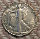 Photo of a 1941-P Walking Liberty Half Dollar from an eBay listing that sold on Jul 22, 2026