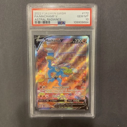 PSA 10 Machamp V (Alternate Full Art) 172/189 Swsh10: Astral Radiance Holo