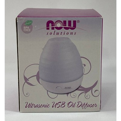 Now Solutions Ultrasonic USB Aromatherapy Oil Diffuser Heat Free Portable NEW