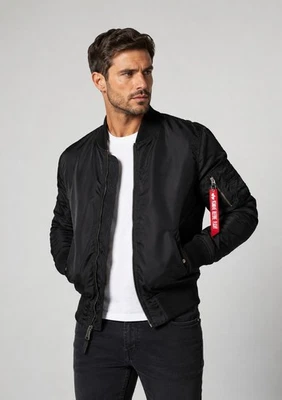 Alpha Industries MA-1 TT Übergangsjacke Blouson Schwarz Herren Gr.L Neu+Etikett  - Bild 1 von 3
