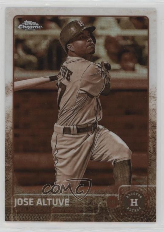 2015 Topps Chrome Sepia Refractor Jose Altuve #151 05cx