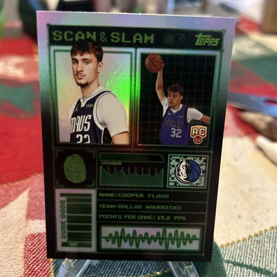 #ad 2025 26 Topps Cooper Flagg Scan and Slam Rookie Card Black Friday Box Exclusive $15.00