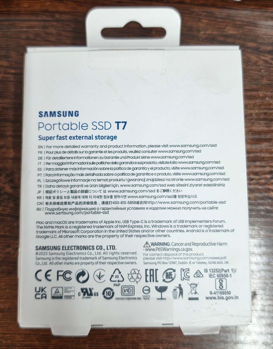 SAMSUNG T7 Portable 1TB SSD - Blue for sale online | eBay