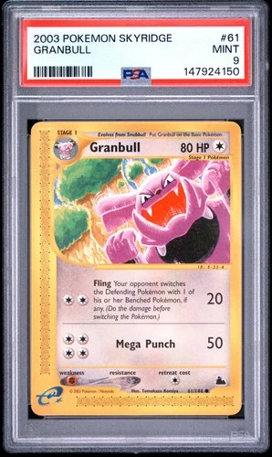 2003 POKEMON SKYRIDGE #61 GRANBULL PSA 9