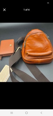 Patricia Nash Leather Sling Bag/purse With Wallet