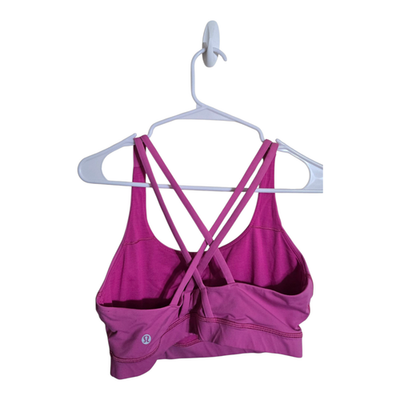 Lululemon ピンク ヨガブラ クロスストラップ Lululemon Sports Bra Womens 10 Pink Free To Be Wild Strappy Cross