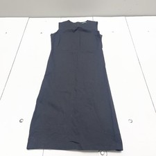 Lauren Ralph Lauren Dress Womens S Black Sleeveless Knit Sheath Midi Work