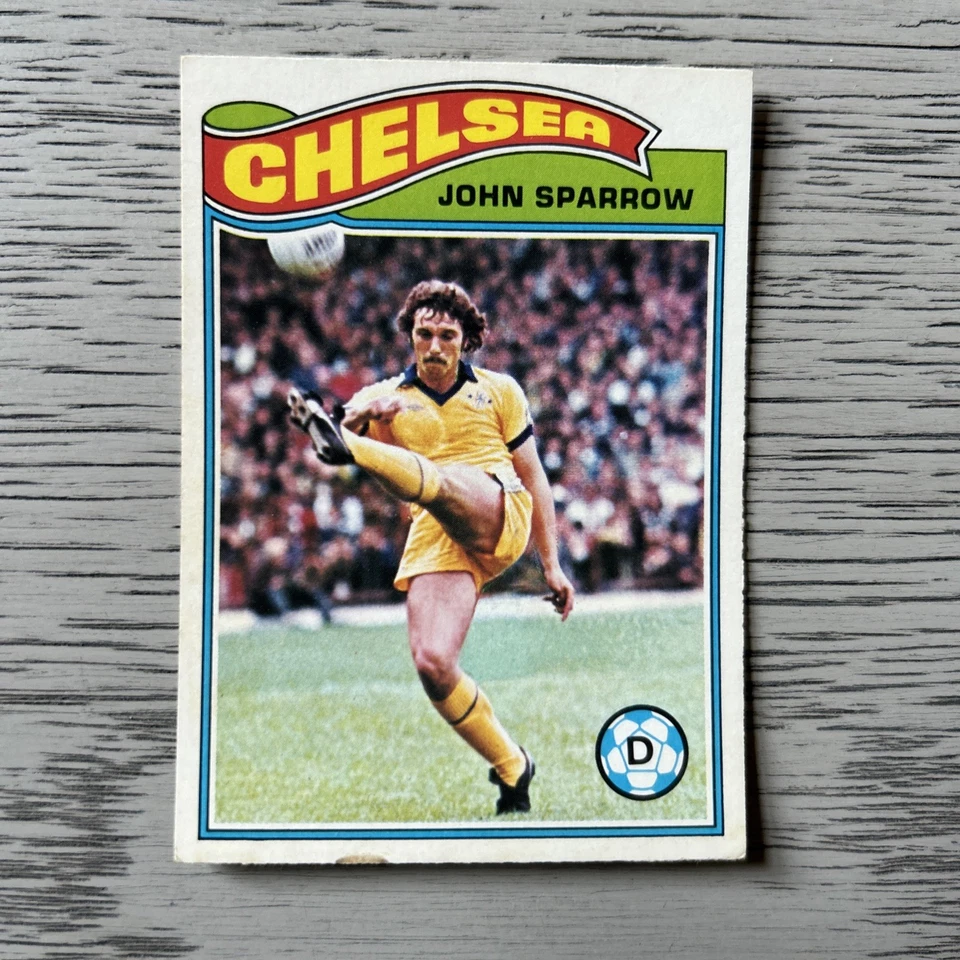 Topps Football Card 1978/79, #71 John Sparrow, Chelsea - Image 3 of 4