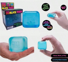 Nice Cube Nee Doh Stress Ball Sensory Toys Needohs Fidget Anxity Groovy Blue