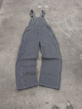 Dickies Overalls Hickory Pinstripe Workwear Carpenter Utility Pants Medium