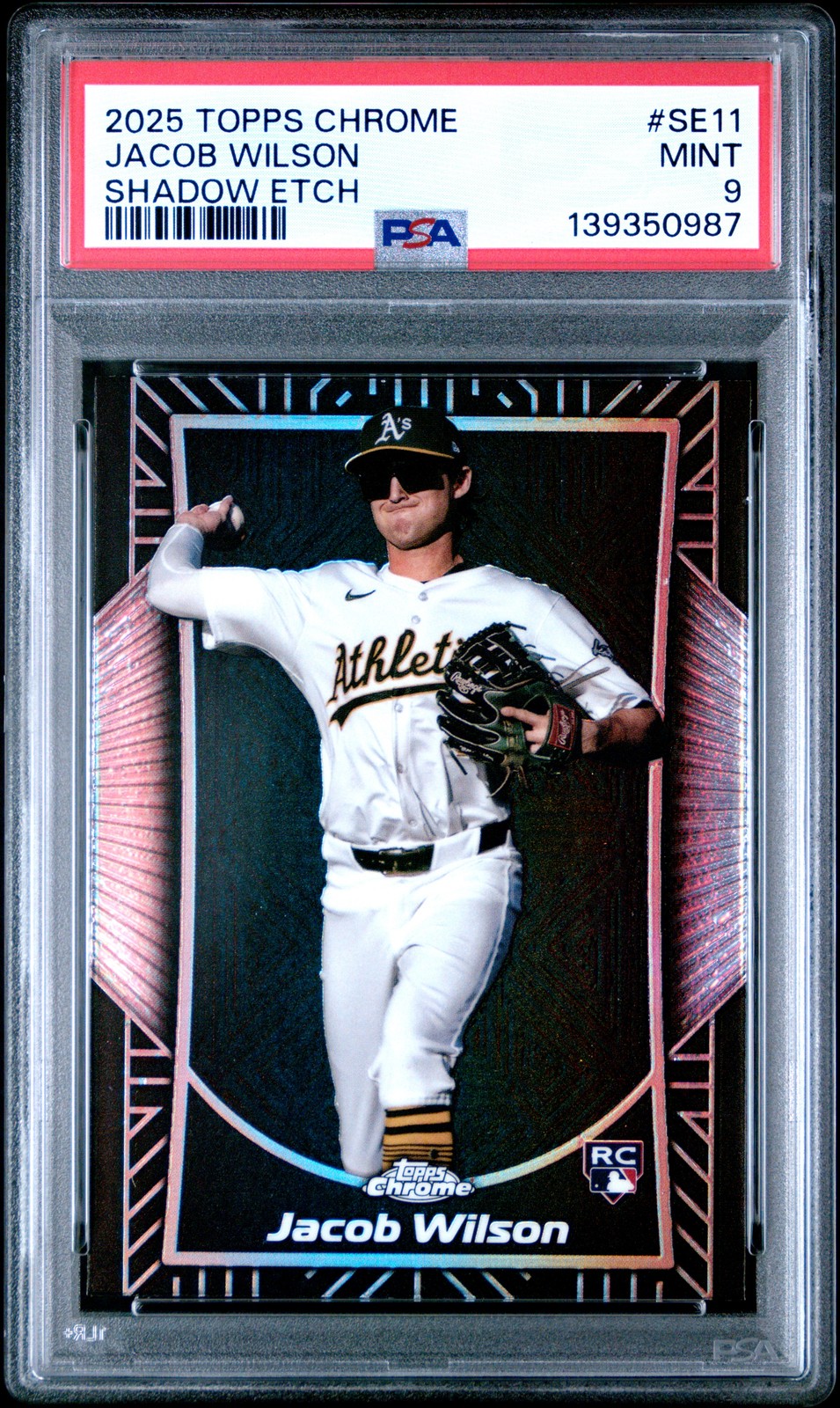 2025 TOPPS CHROME SHADOW ETCH #SE11 JACOB WILSON PSA 9