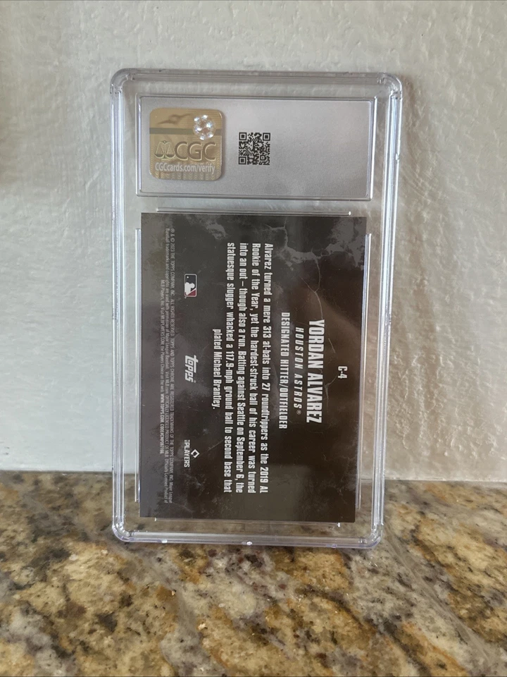 2023 Topps Chrome Update Series - Crushed Yordan Alvarez #C-4 - Image 2 of 2