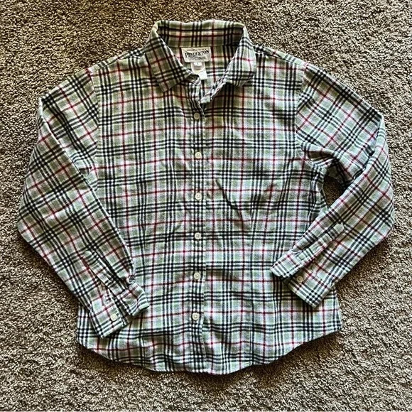 Pendleton Plaid Flannel Button Up - 100% Cotton -… - image 1