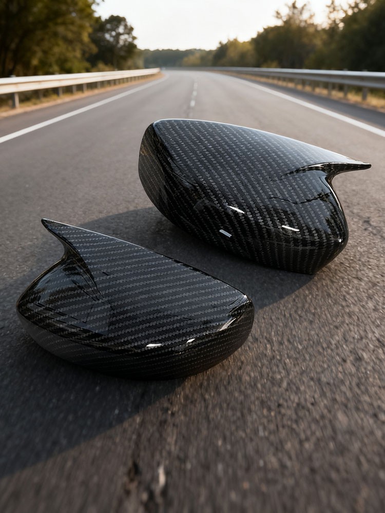 For Infiniti G25 G37 Q40 Q60 2009-2015 Carbon Fiber Sde Wing Mirror Cover Cap 8Y