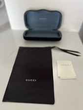 New GUCCI Black VELVET Sunglasses Case, Cleaning Cloth and Pouch