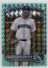 2025 Bowman Chrome Prospects Aqua Geometric Refractor /125 Yorger Bautista