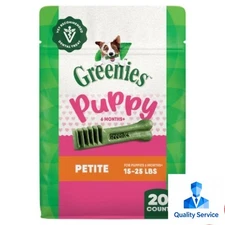 Greenies Puppy Small Chewy Dental Dog Treats Original Chicken - 12oz