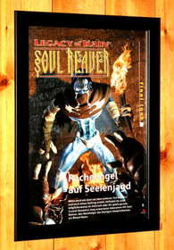 Legacy of Kain Soul Reaver Dreamcast PS1 poster promozionale vintage / pagina pubblicitaria incorniciata