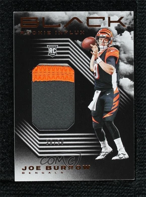 Joe Burrow Panini Black Rookie Influx Memorabilia #RI1 Copper
