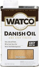 Watco 242219 Danish Oil Wood Finish, Low VOC, Pint, Natural 1 Clear