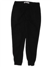 Zara Mens Tracksuit Trousers Joggers Medium Black DL16