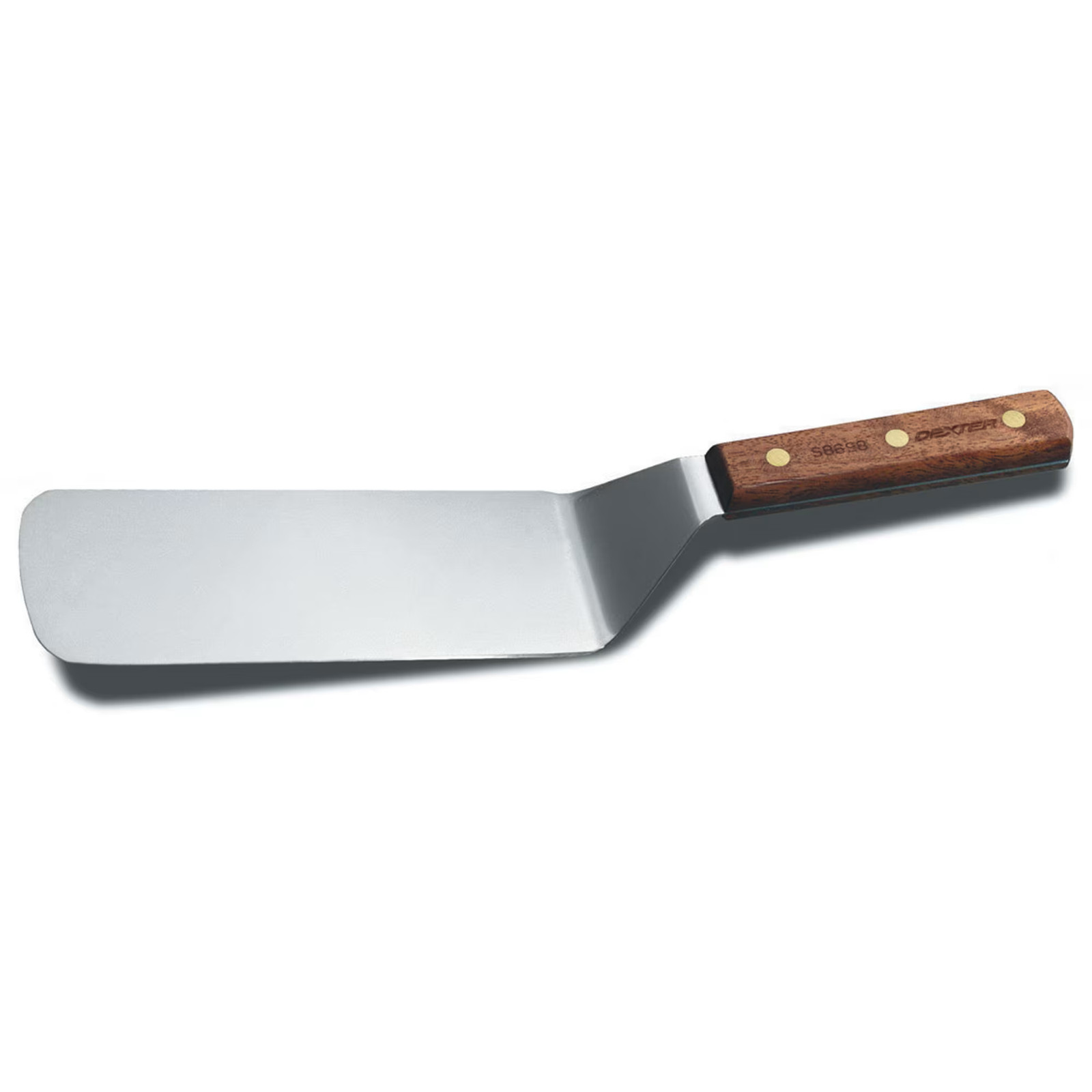Dexter Russell S8698 Wood Handle 8" x 3" Cake Turner